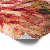 Auguste Renoir - Rose in einer Vase Poster (Ecke)