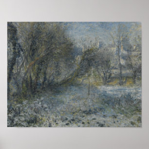 Auguste Renoir - Schneebedeckte Landschaft Poster