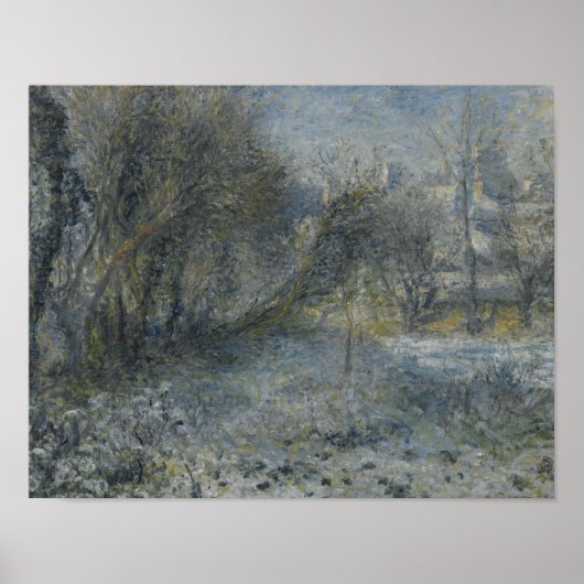 Auguste Renoir - Schneebedeckte Landschaft Poster (Vorne)