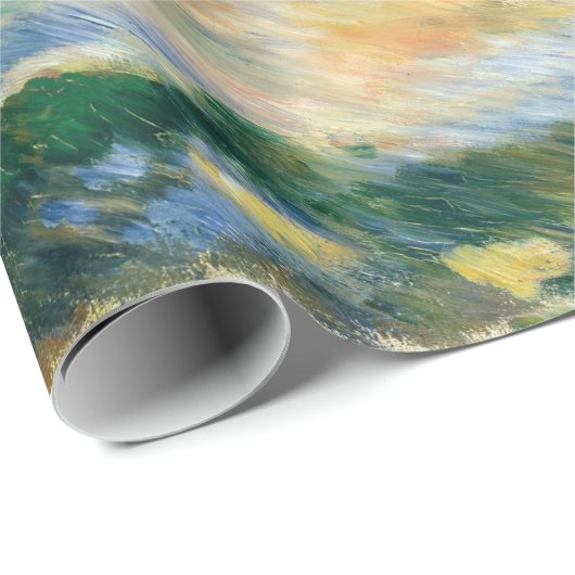 Auguste Renoir Sea und Cliffs Geschenkpapier (Rolleneckpunkt)