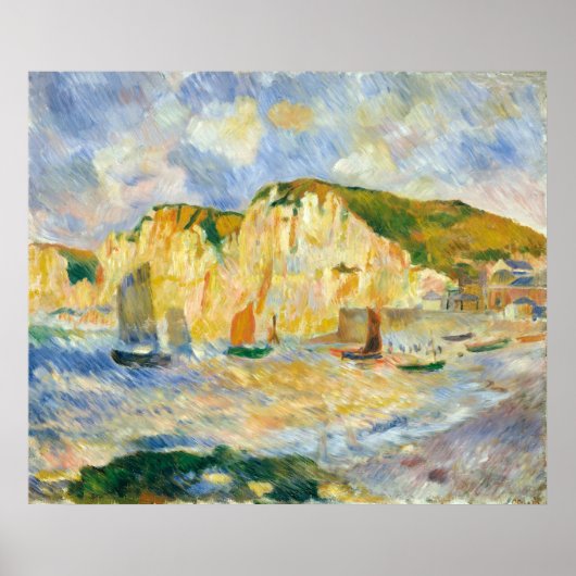 Auguste Renoir Sea und Cliffs Poster (Vorne)