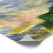 Auguste Renoir Sea und Cliffs Poster (Ecke)