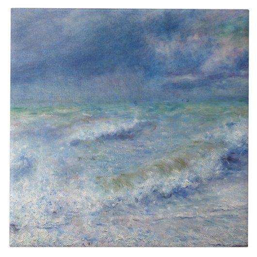 Auguste Renoir - Seascape Fliese (Vorderseite)