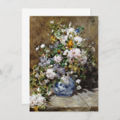 Auguste Renoir - Spring Bouquet Einladung (Vorne/Hinten)