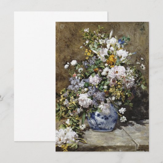 Auguste Renoir - Spring Bouquet Einladung (Vorne/Hinten)