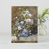 Auguste Renoir - Spring Bouquet Einladung (Stehend Vorderseite)