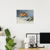 Auguste Renoir - Stillleben mit Pfirsichen und Tra Poster (Heimbüro)
