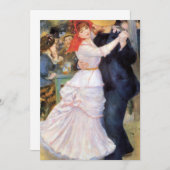 Auguste Renoir - Tanz im Bougival Einladung (Vorne/Hinten)