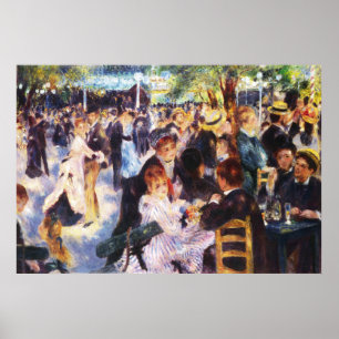 AUGUSTE RENOIR - Tanz in Le moulin de la Galette Poster
