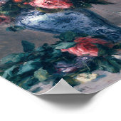 Auguste Renoir - Vase von Rose Poster (Ecke)