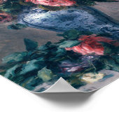 Auguste Renoir - Vase von Rose Poster (Ecke)