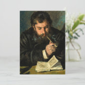 Auguste Renoir von Claude Monet Karte (Stehend Vorderseite)