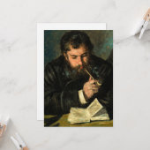 Auguste Renoir von Claude Monet Karte (Vorderseite/Rückseite Beispiel)
