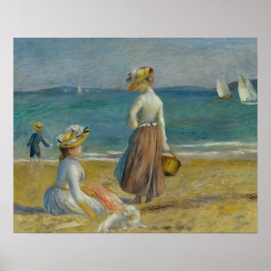 Auguste Renoir - Zahlen zum Strand Poster (Vorne)