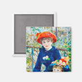 Auguste Renoir - Zwei Schwestern Magnet (Vorderseite/Rückseite)