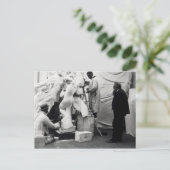 Auguste Rodin in seinem Paris-Studio Postkarte (Stehend Vorderseite)