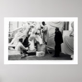 Auguste Rodin in seinem Pariser Studio Poster (Vorne)