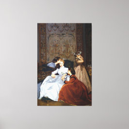 Auguste Toulmouche - La Fiancée Hésitante (1866) Leinwanddruck