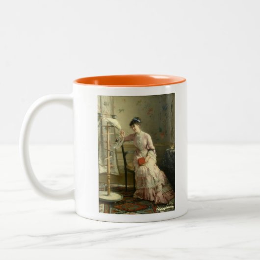 Auguste Toulmouche Zweifarbige Tasse (Links)