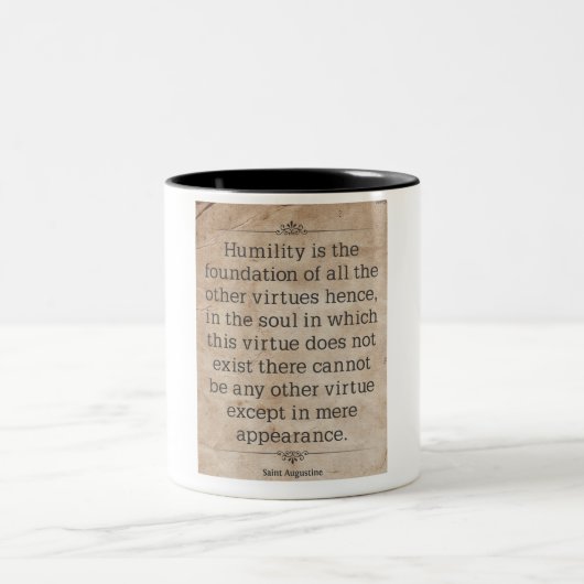 Augustine #3 zweifarbige tasse (Mittel)