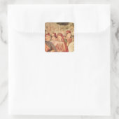 Augustine Abfahrt nach Mailand Quadratischer Aufkleber (Tasche)