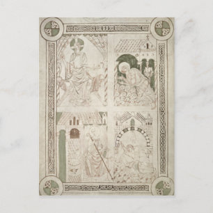 Augustine am Fest von Christus und Schrift Postkarte