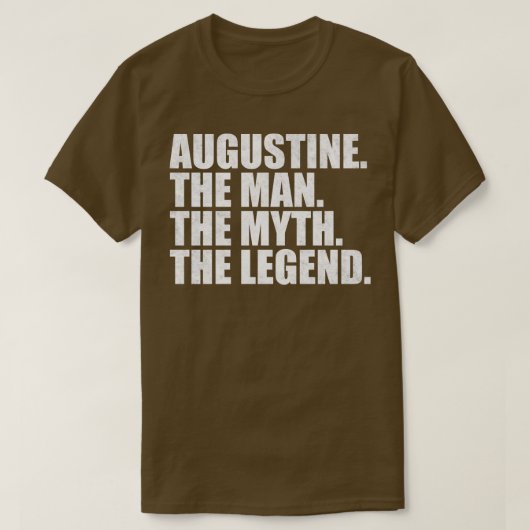 Augustine Augustine Name Augustine Vorname T-Shirt (Design vorne)