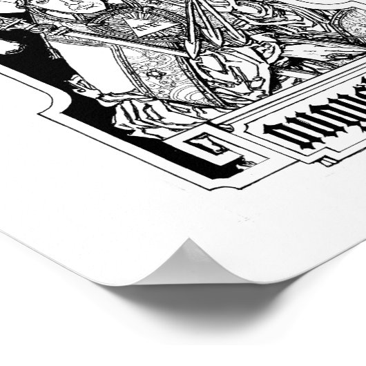 Augustine des Hippo 8" x 10" Print Poster (Ecke)