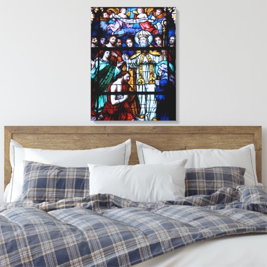 Augustine-Festglas Leinwanddruck (Insitu (Schlafzimmer))