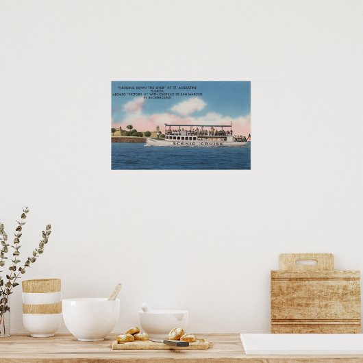 Augustine, Florida - Aussicht auf den Sieg Poster (Küche)