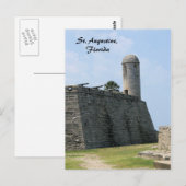 Augustine Florida Fort castillo de san marcos Postkarte (Vorne/Hinten)