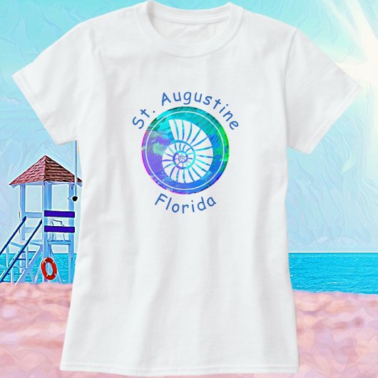 Augustine Florida Hübsch Nautilus Seashell T-Shirt