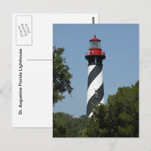 Augustine Florida Lighthouse Postkarte (Vorne/Hinten)