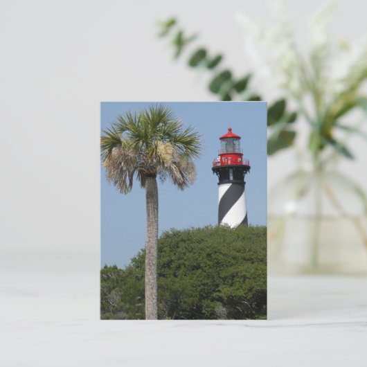 Augustine Florida Lighthouse Postkarte (Stehend Vorderseite)