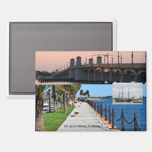 Augustine, Florida Magnet (Vorderseite/Rückseite)