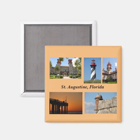 Augustine, Florida Magnet (Vorderseite/Rückseite)