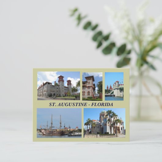 Augustine, Florida Postcard Postkarte (Stehend Vorderseite)