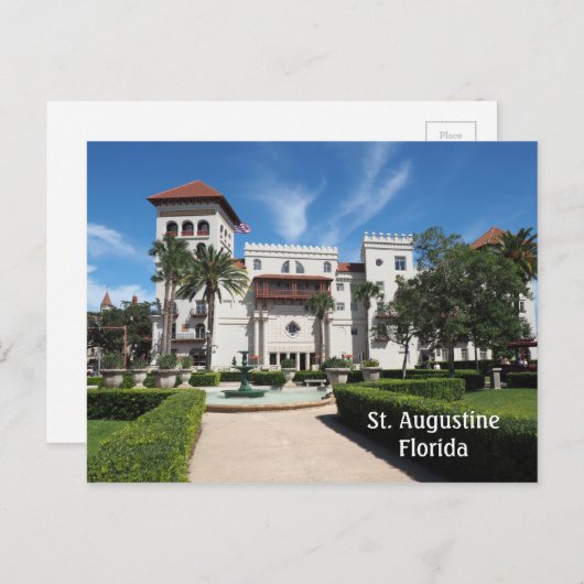 Augustine Florida Postkarte (Vorne/Hinten)