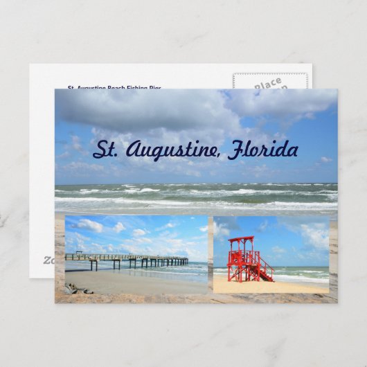 Augustine Florida Postkarte (Vorne/Hinten)
