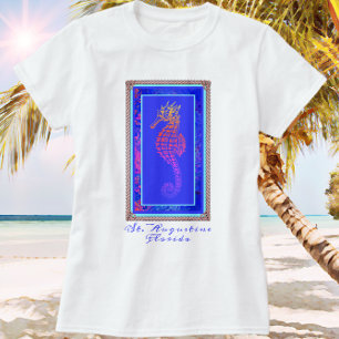 Augustine Florida Seepferd T - Shirt