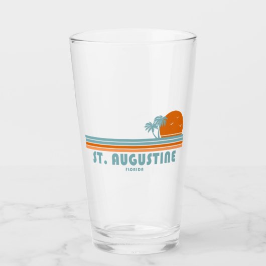 Augustine Florida Sun Palmen Glas (Vorderseite)