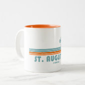 Augustine Florida Sun Palmen Zweifarbige Tasse (Vorderseite Links)