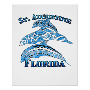 Augustine Florida Vacation Delphine Poster