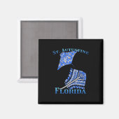Augustine Florida Vacation Tribal Stingray Magnet (Vorderseite/Rückseite)