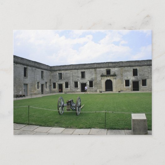 Augustine Fort Castillo de San Marcos II Postkarte (Vorderseite)