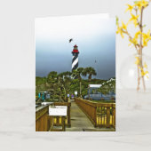 Augustine, Leuchtturm Florida Karte (Gelbe Blume)