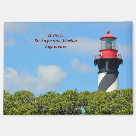 Augustine, Leuchtturm von Florida Magnet (Vorderseite)