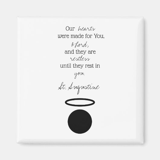 Augustine Quote Magnet (Vorne)