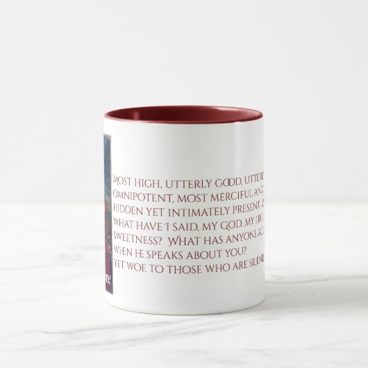 Augustine Tasse mit Zitat (Zentrum)