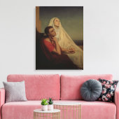 Augustine und seine Mutter St. Monica, 1855 Leinwanddruck (Insitu (Wohnzimmer))